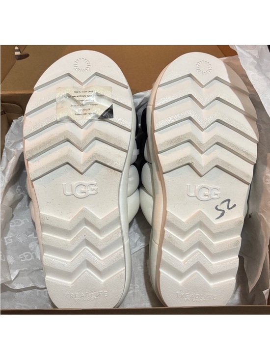 UGG Black and White Platform Slides main image 1